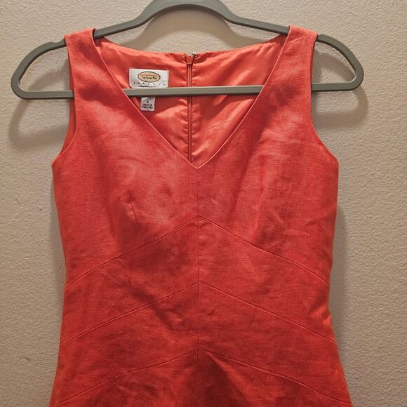 NWOT Talbots V-Neck A-Line Sleeveless Linen Dress Size 2 - Picture 2 of 5